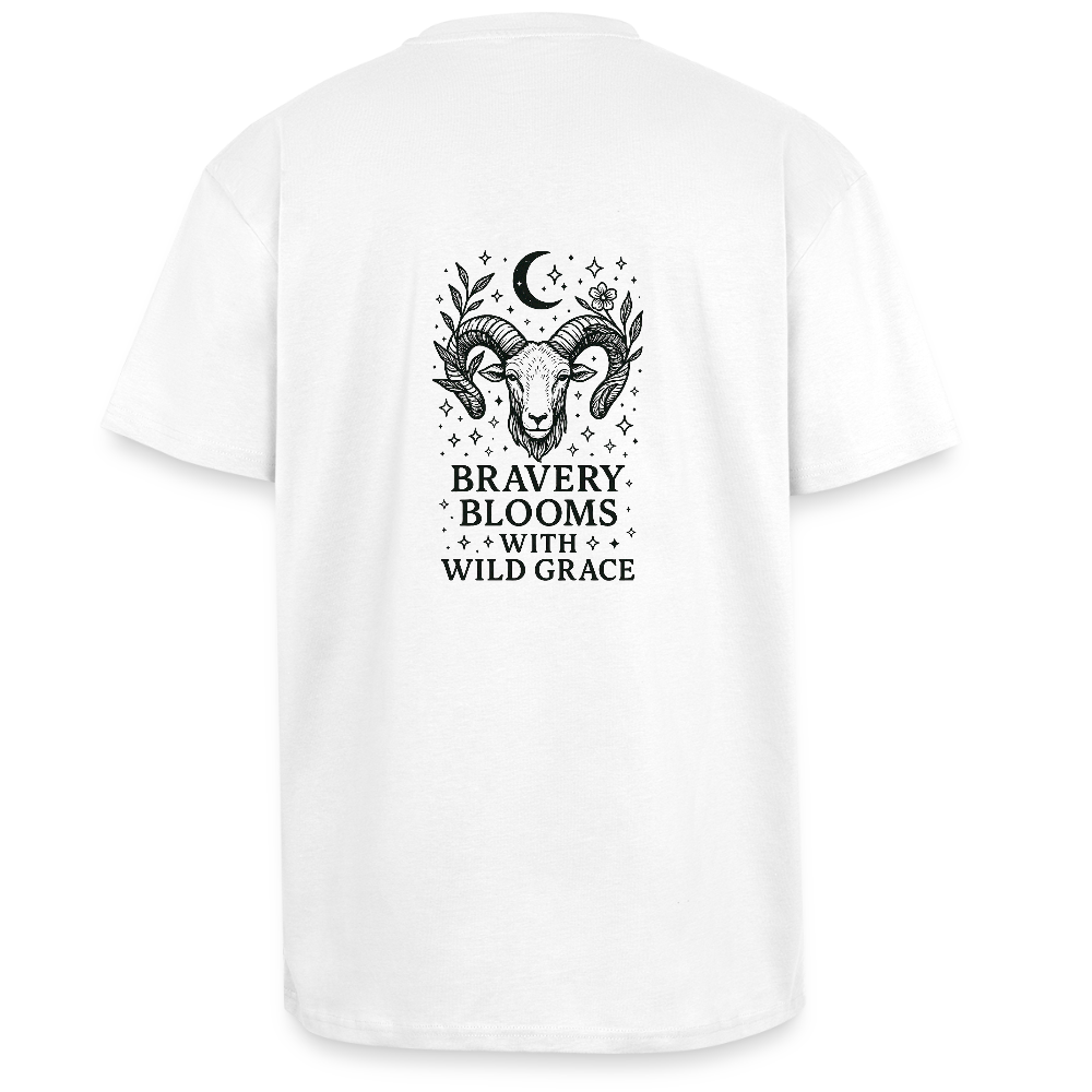 Unisex Oversize T-Shirt "Aries" - Weiß
