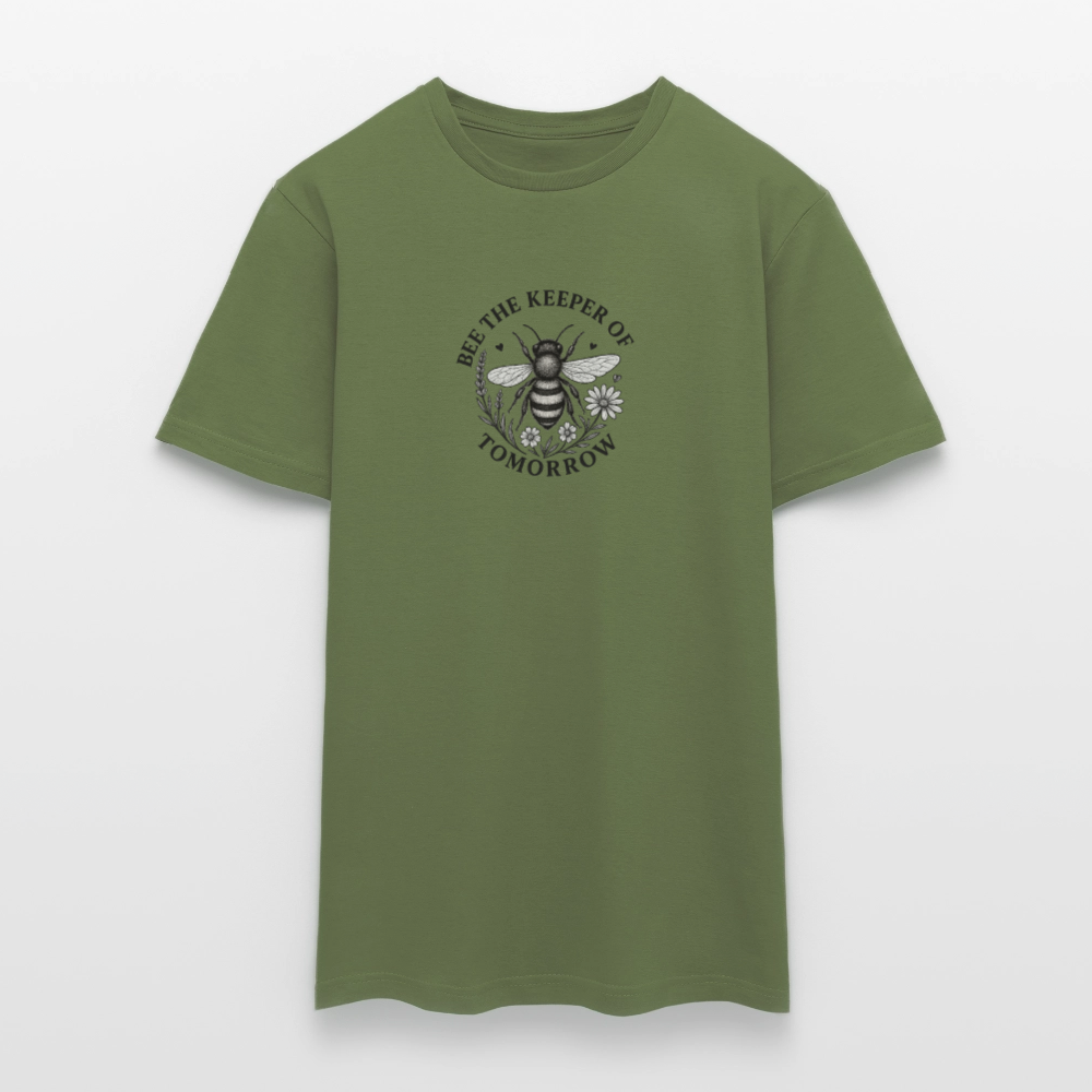 Unisex  T-Shirt "Bee the Keeper of Tomorrow" - Militärgrün