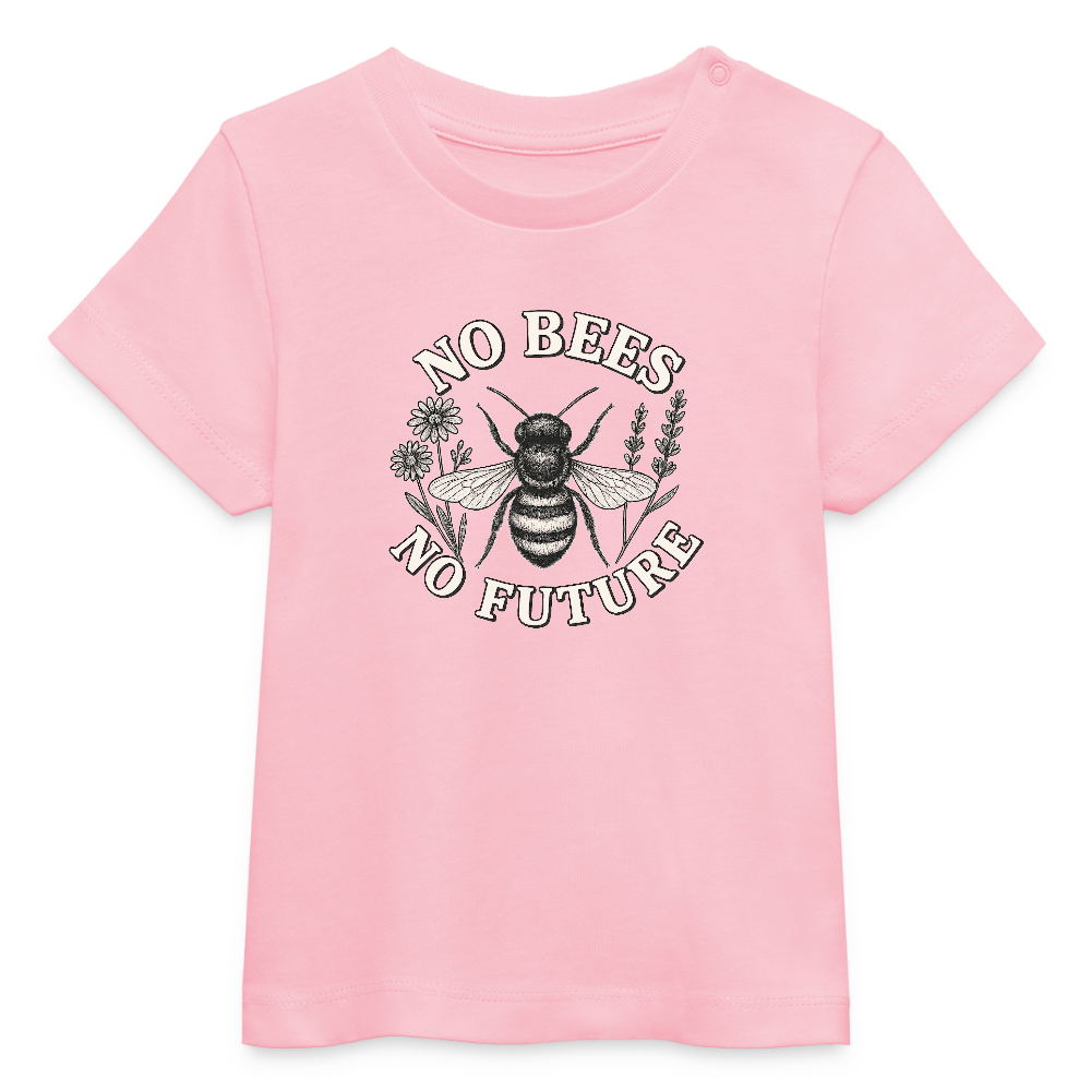 Baby Bio-T-Shirt " No Bees - No Future" - Hellrosa