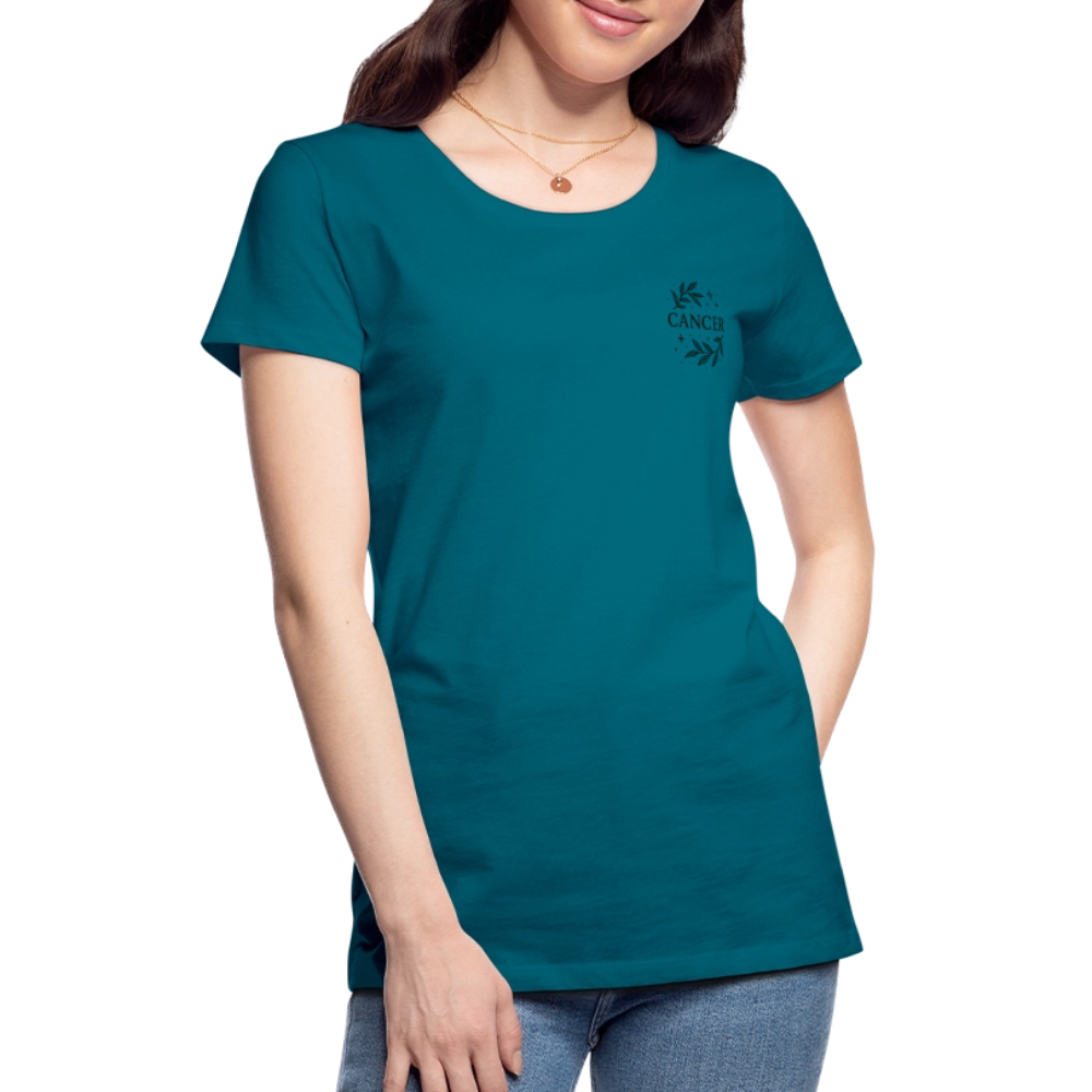 Damen Slim Fit T-Shirt "Cancer" - Divablau