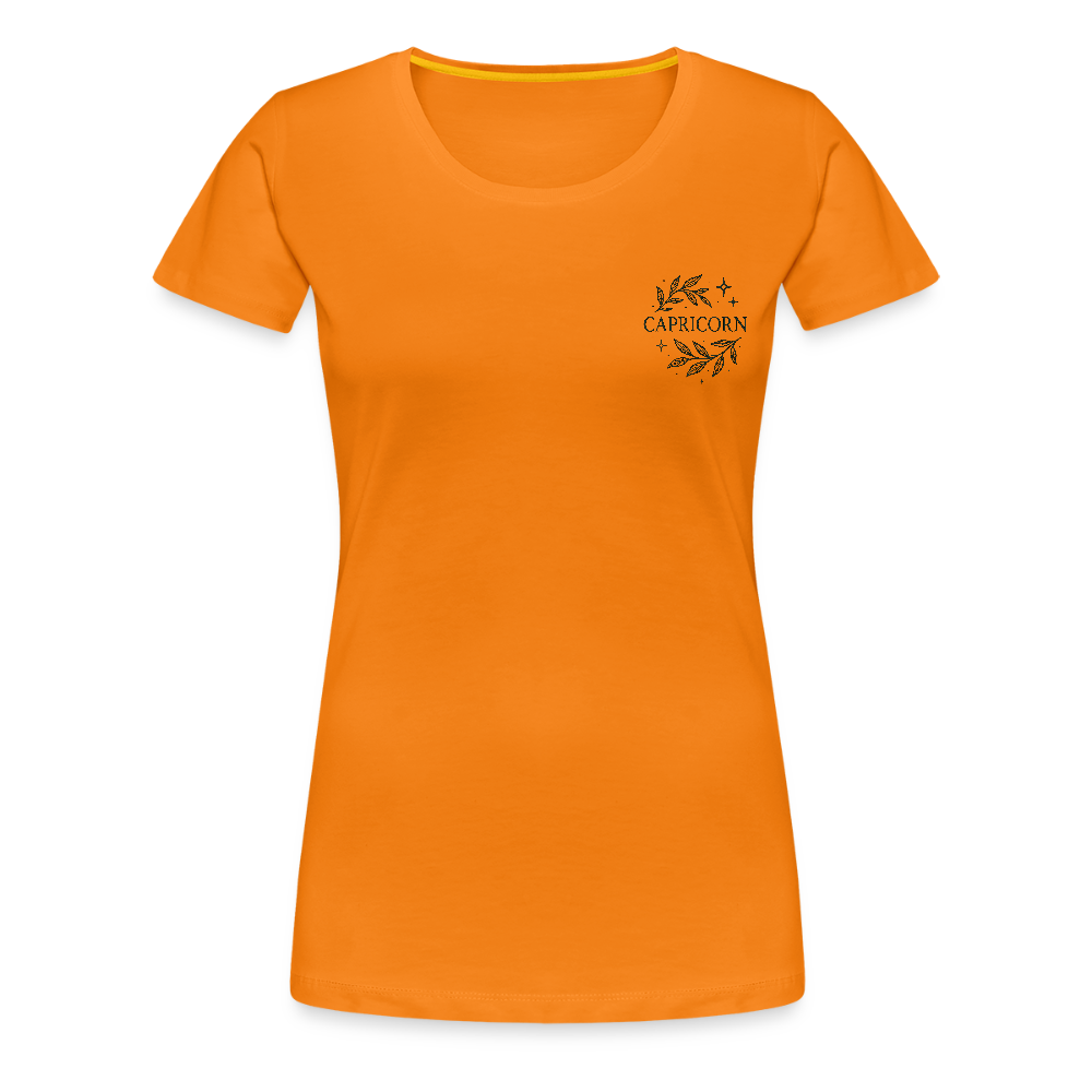 Damen Slim Fit T-Shirt "Capricorn" - Orange
