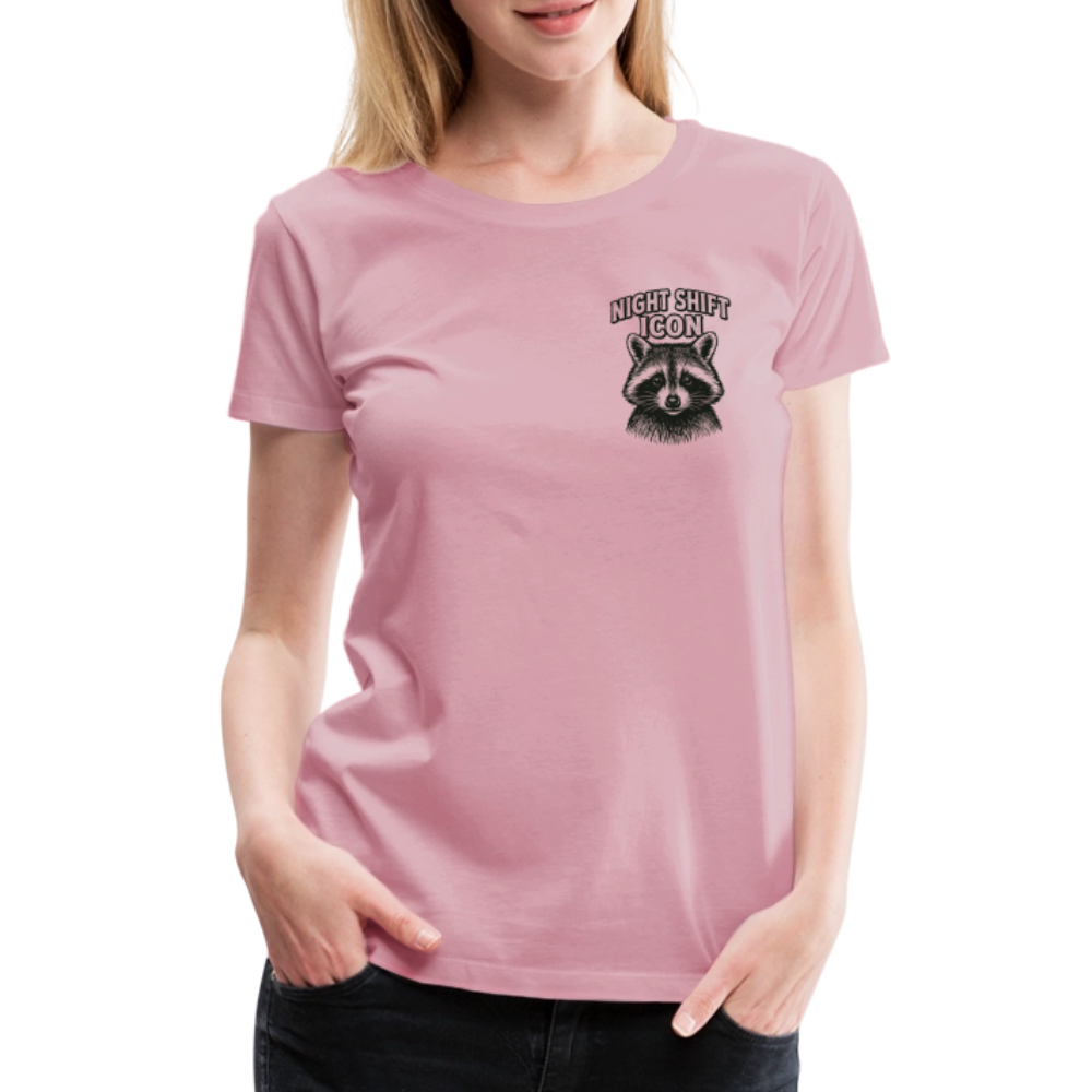 Damen T-Shirt "Night Shift Icon" - Hellrosa
