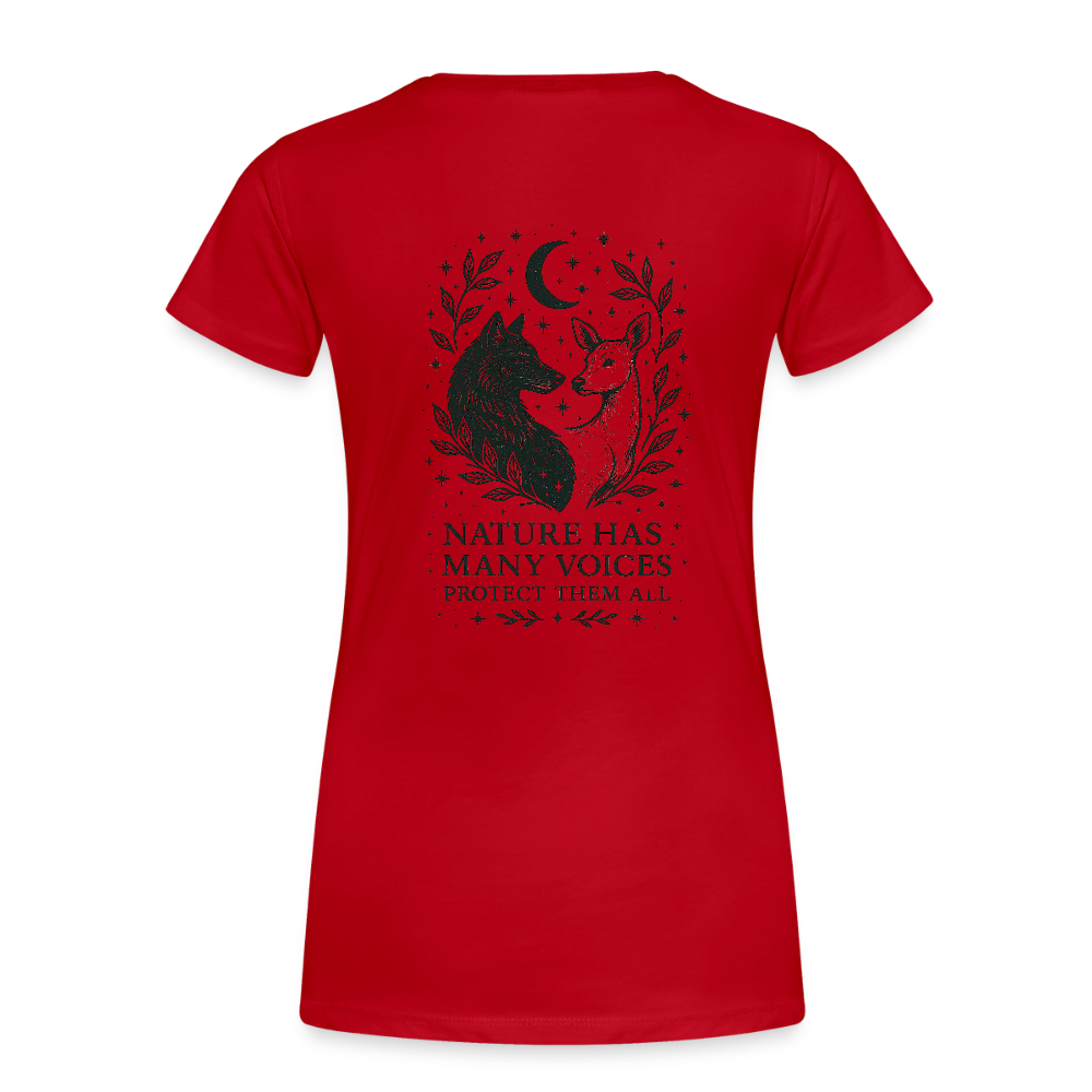 Damen Slim Fit T-Shirt "Gemini" - Rot