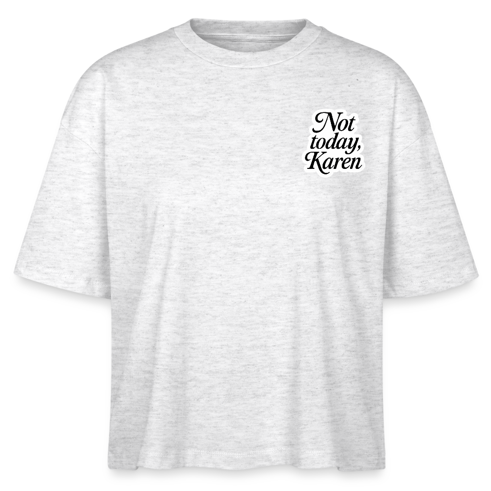 Bio-T-Shirt „Not Today“ - Weiß meliert