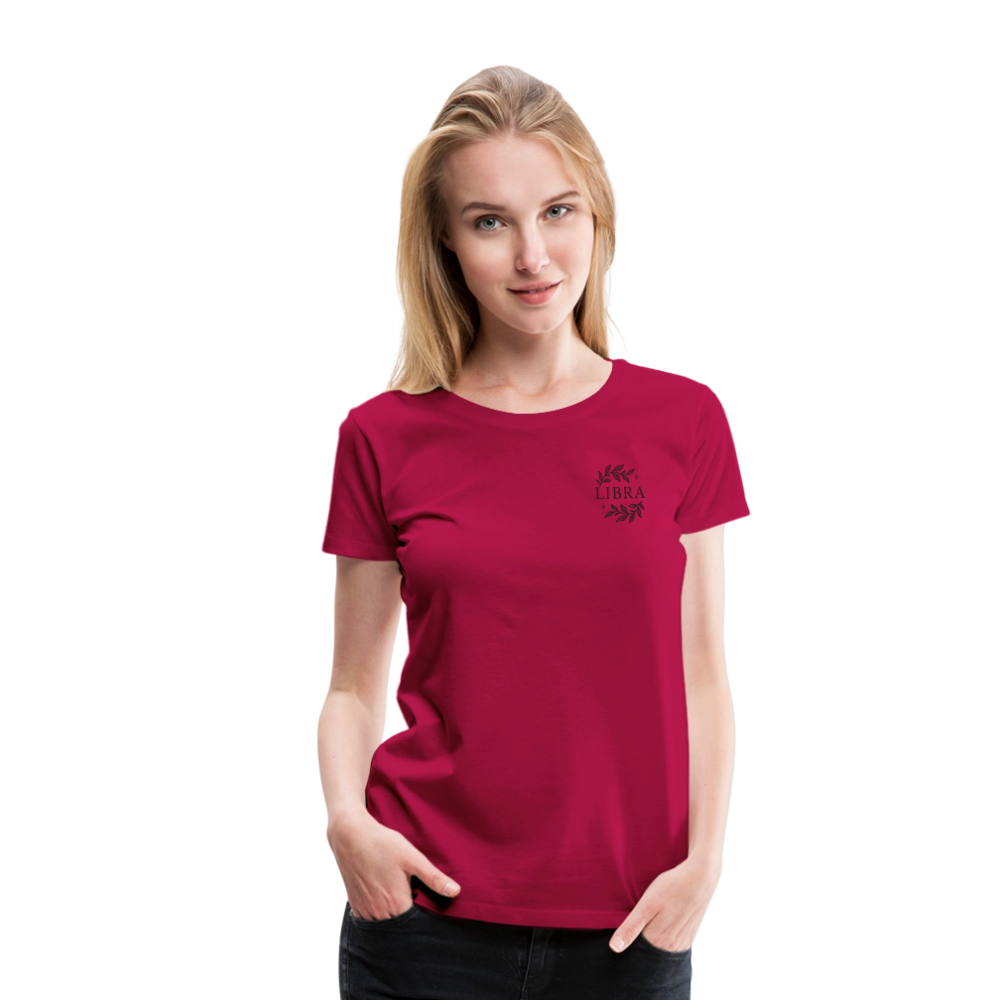 Damen Slim Fit T-Shirt "Libra" - dunkles Pink