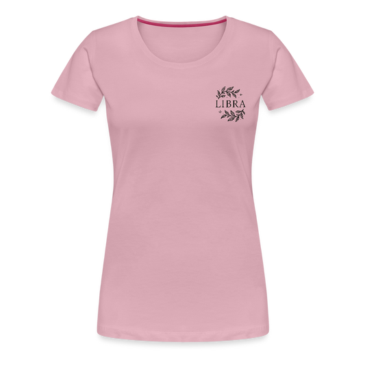 Damen Slim Fit T-Shirt "Libra" - Hellrosa
