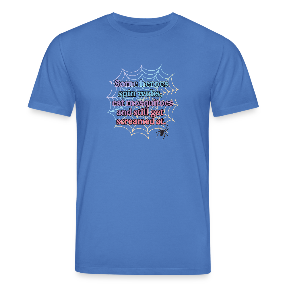 Unisex Bio-T-Shirt „Spiders“ - Achtsames Blau