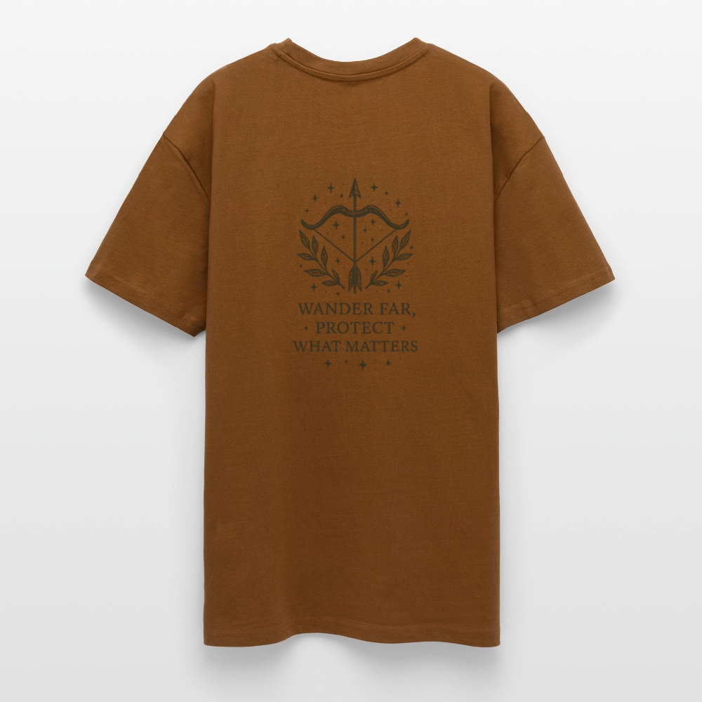 Unisex Oversize T-Shirt "Sagittarius" - Toffee