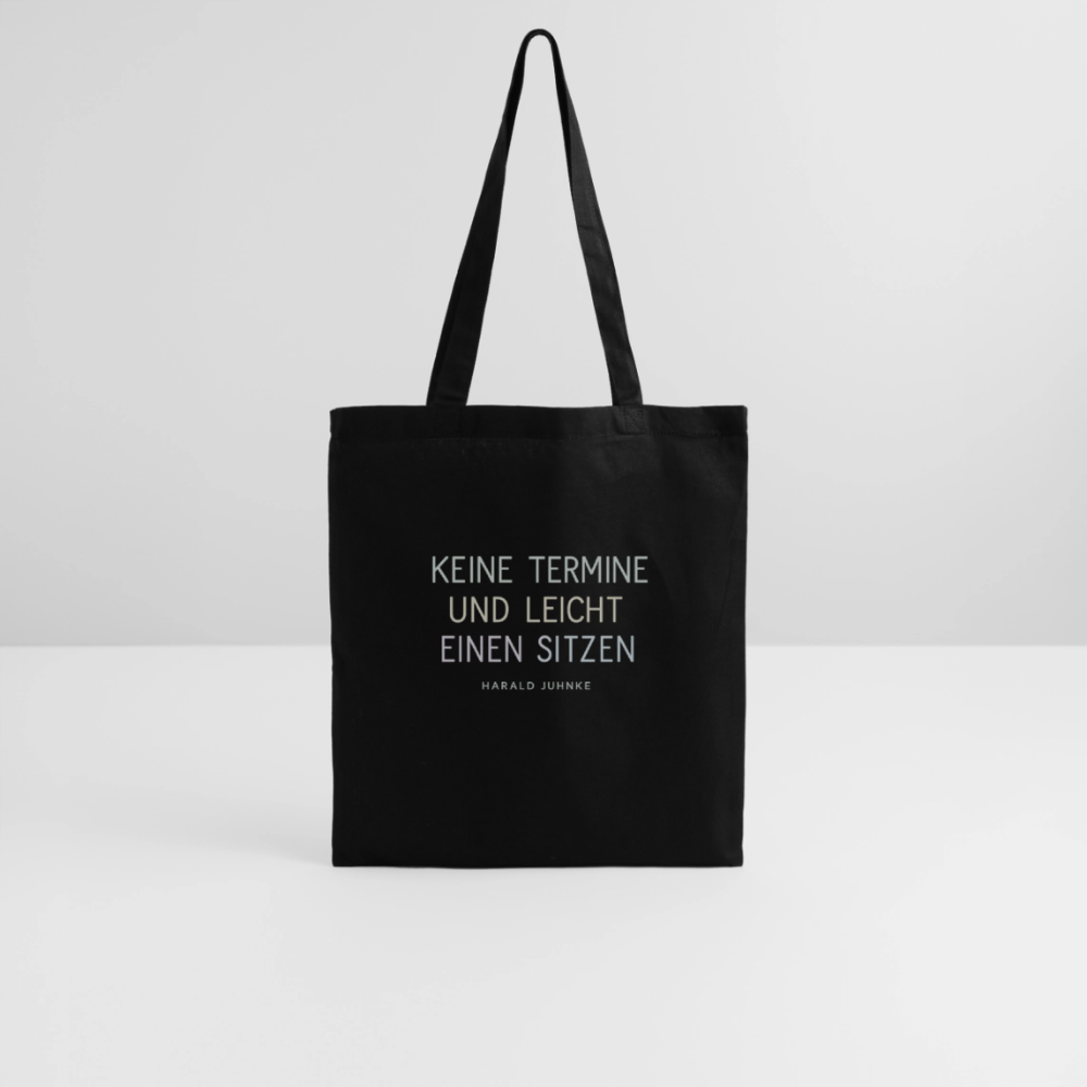 Stoffbeutel „Keine Termine“ - Schwarz
