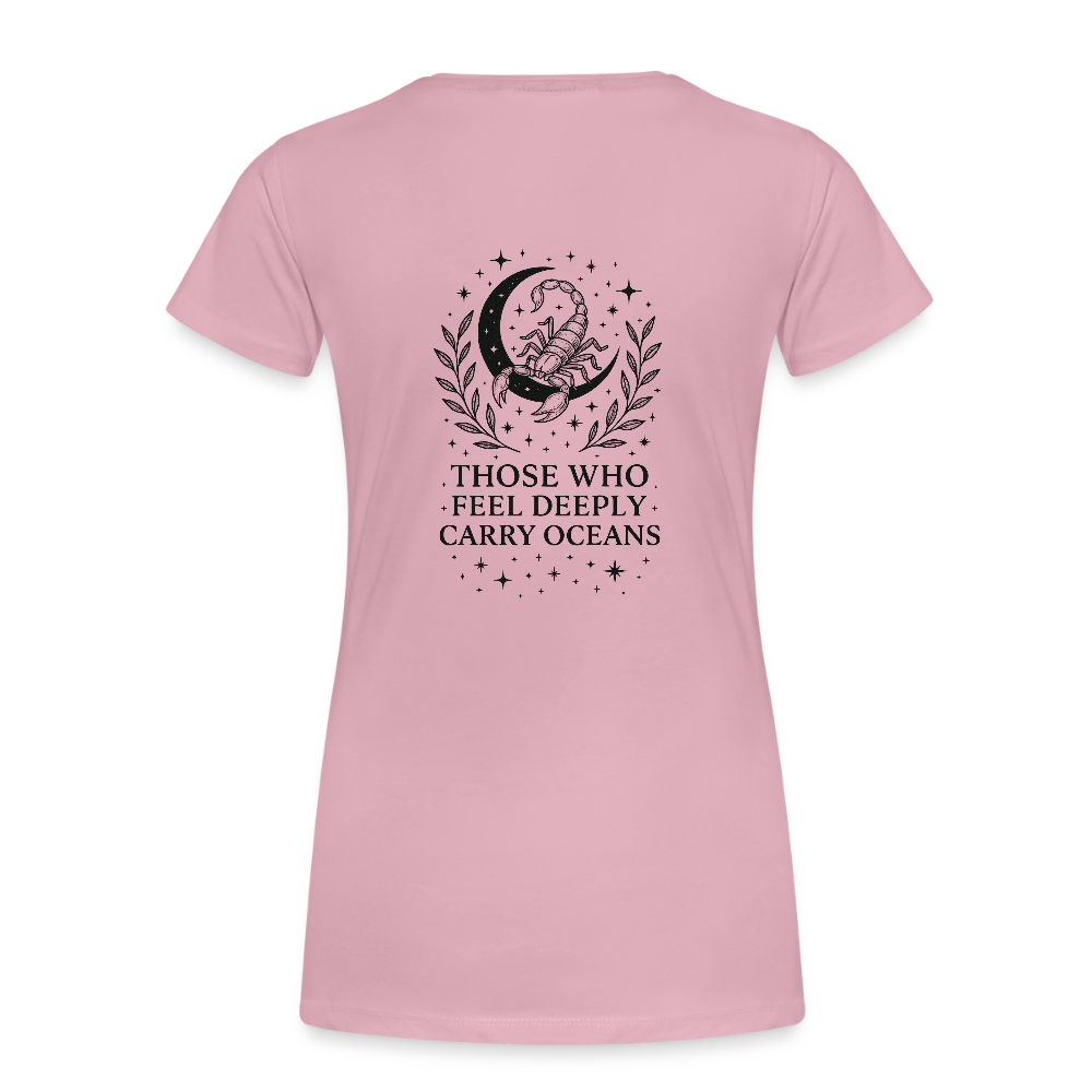 Damen Slim Fit T-Shirt "Scorpio" - Hellrosa