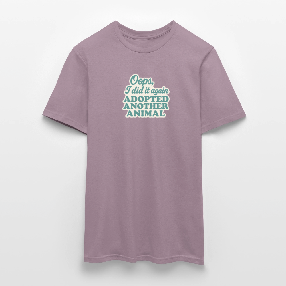 Unisex Fit T-Shirt "Oops" - Lilagrau 