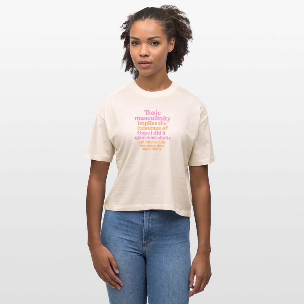 Bio-T-Shirt „Toxic Masculinity“ - Weißgrau