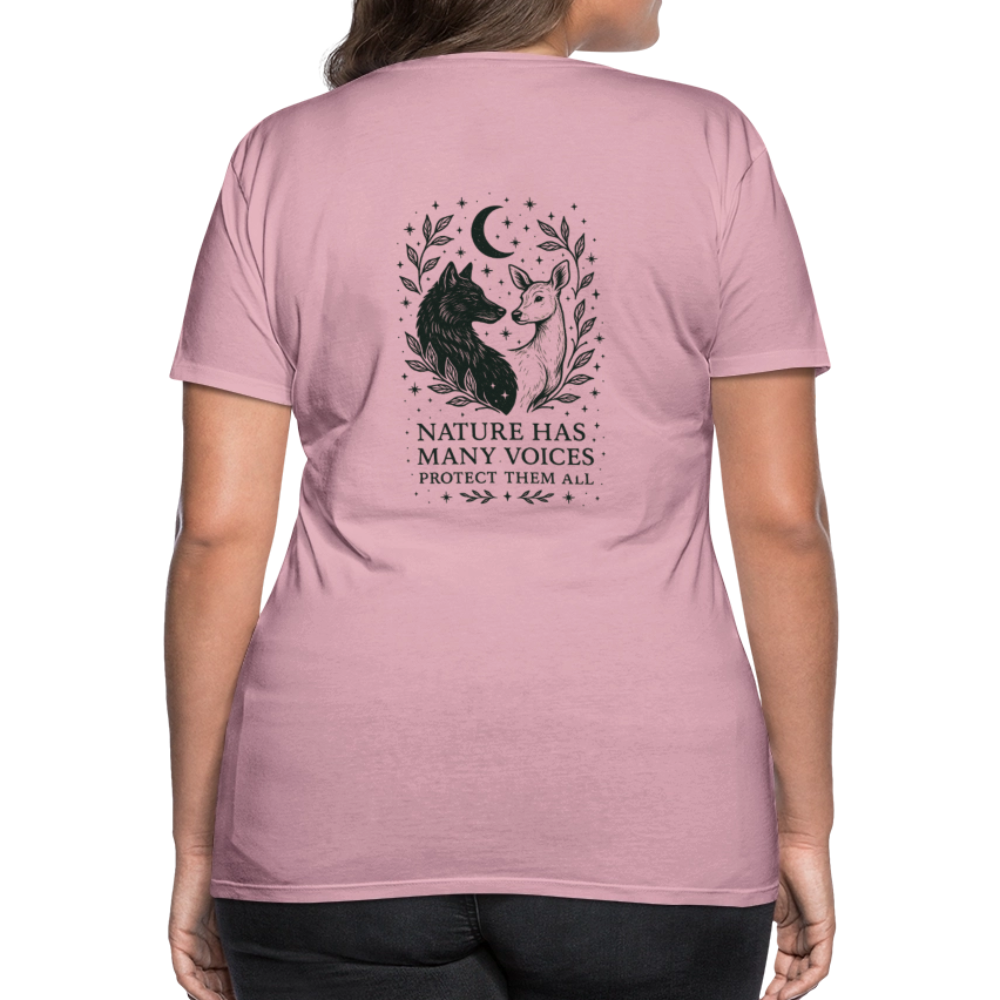 Damen Slim Fit T-Shirt "Gemini" - Hellrosa