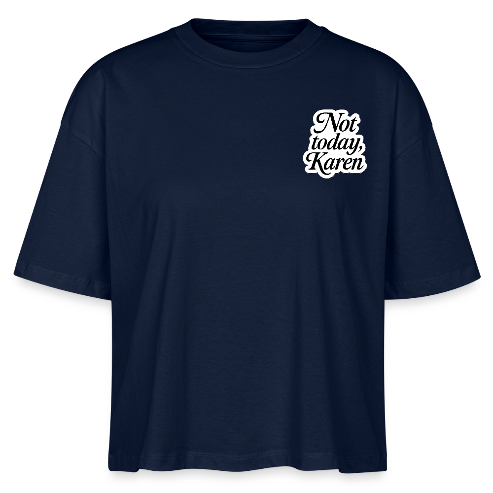 Bio-T-Shirt „Not Today“ - Navy