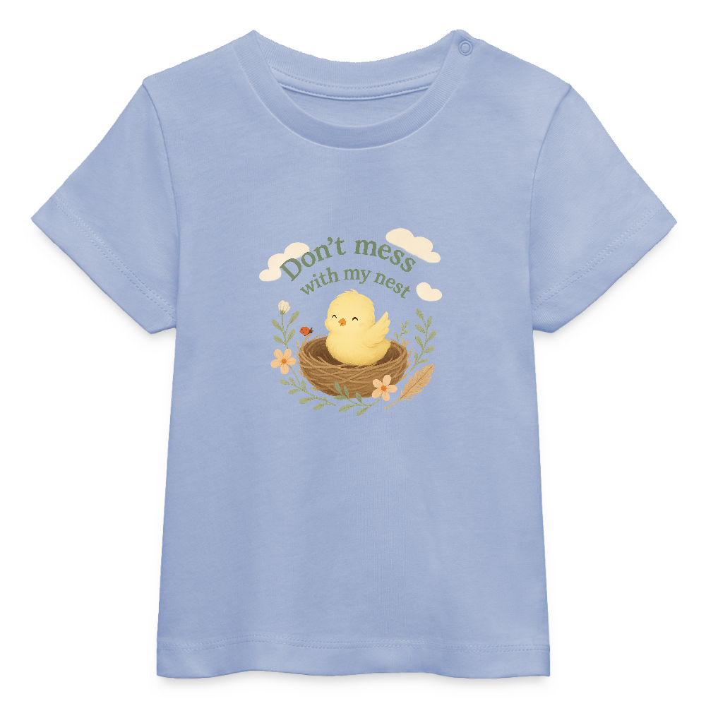 Baby/Kids - Bio-T-Shirt „Don’t mess with my nest“ - Sky