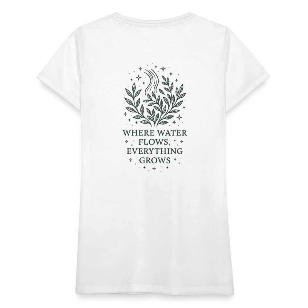Damen T-Shirt Slim Fit "Aquarius" - Weiß