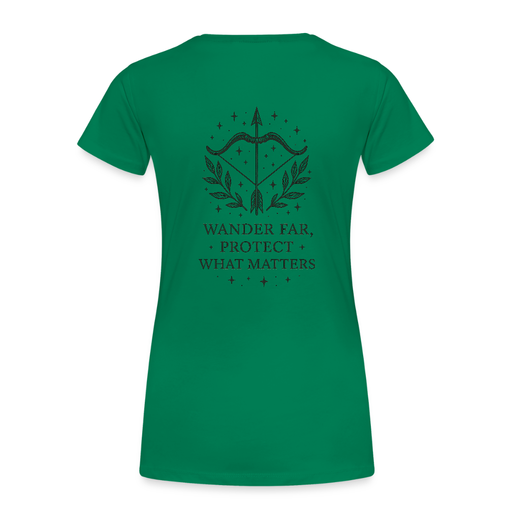 Damen Slim Fit T-Shirt "Sagittarius" - Kelly Green