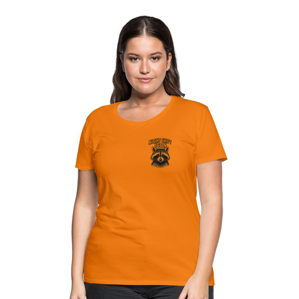 Damen T-Shirt "Night Shift Icon" - Orange