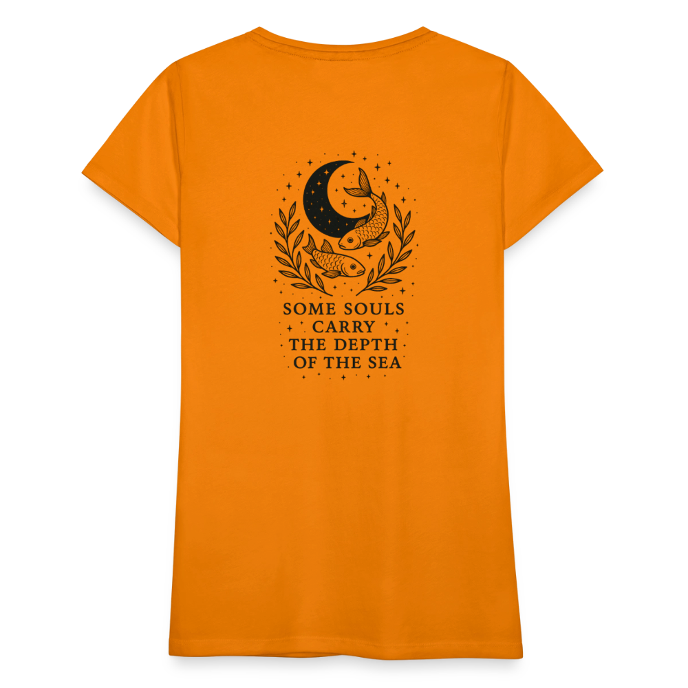 Damen Slim Fit T-Shirt "Pisces" - Orange