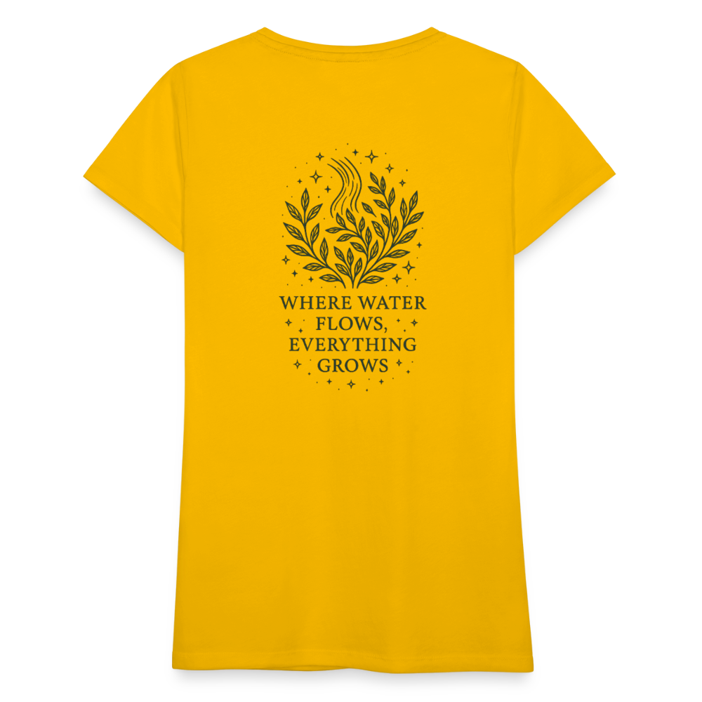 Damen T-Shirt Slim Fit "Aquarius" - Sonnengelb