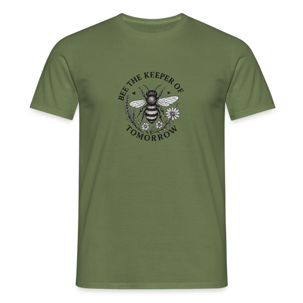 Unisex  T-Shirt "Bee the Keeper of Tomorrow" - Militärgrün