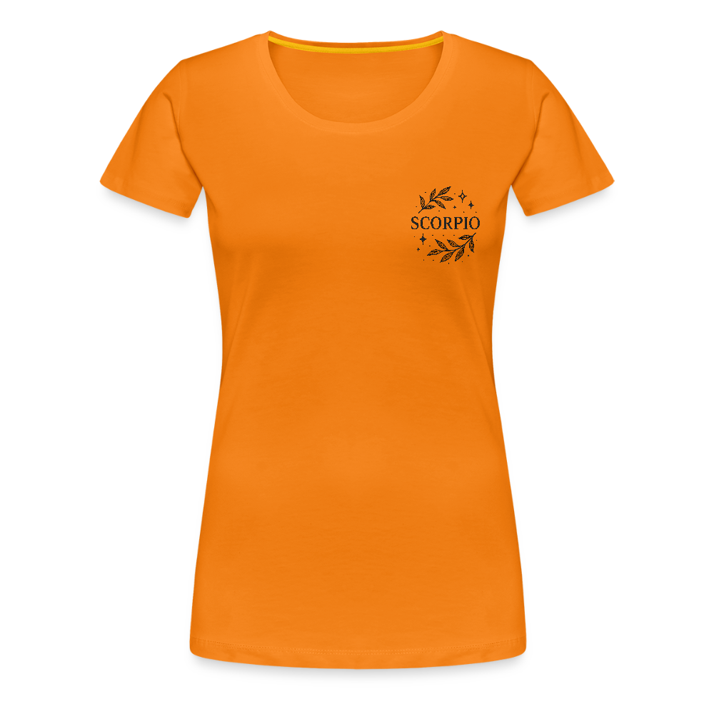 Damen Slim Fit T-Shirt "Scorpio" - Orange