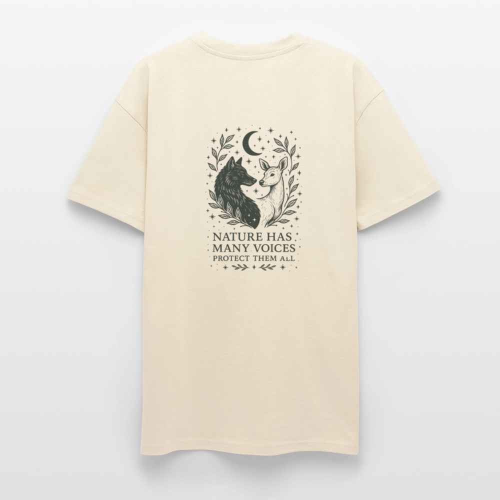 Unisex Oversize T-Shirt "Gemini" - Creme