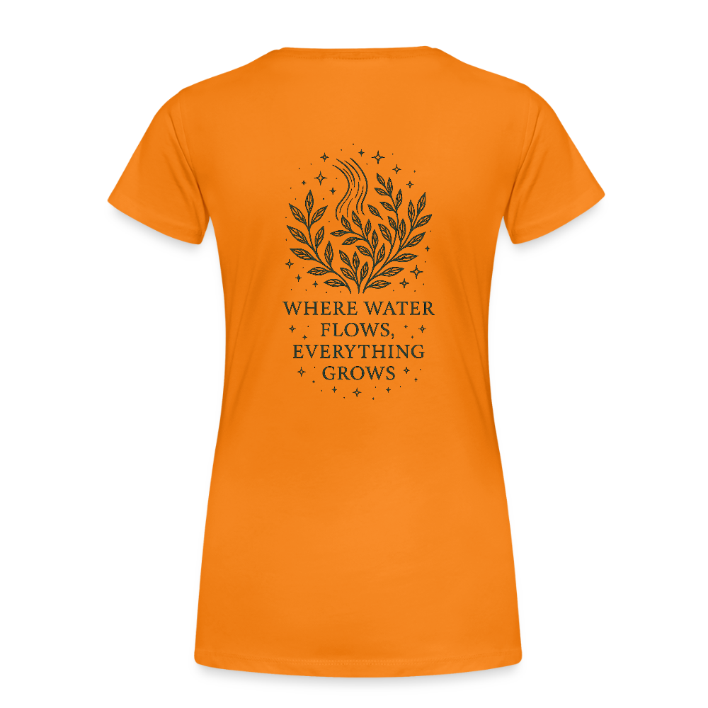 Damen T-Shirt Slim Fit "Aquarius" - Orange