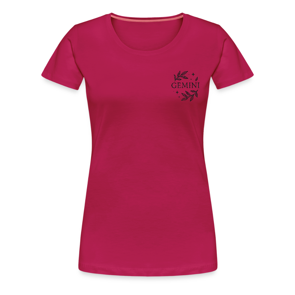 Damen Slim Fit T-Shirt "Gemini" - dunkles Pink