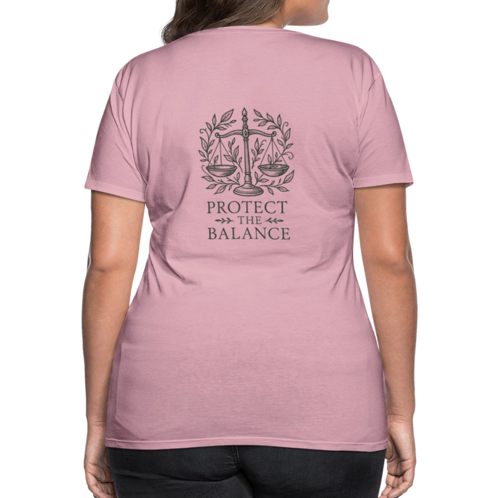 Damen Slim Fit T-Shirt "Libra" - Hellrosa
