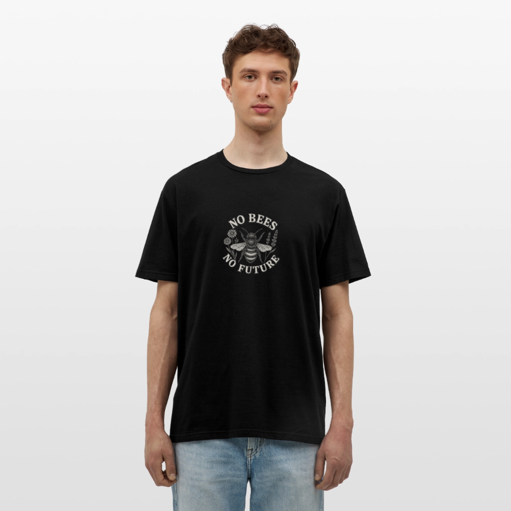 Herren T-Shirt "No Bees - No Future" - Schwarz