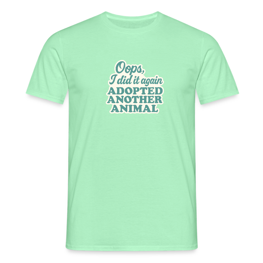 Unisex Fit T-Shirt "Oops" - Mintgrün