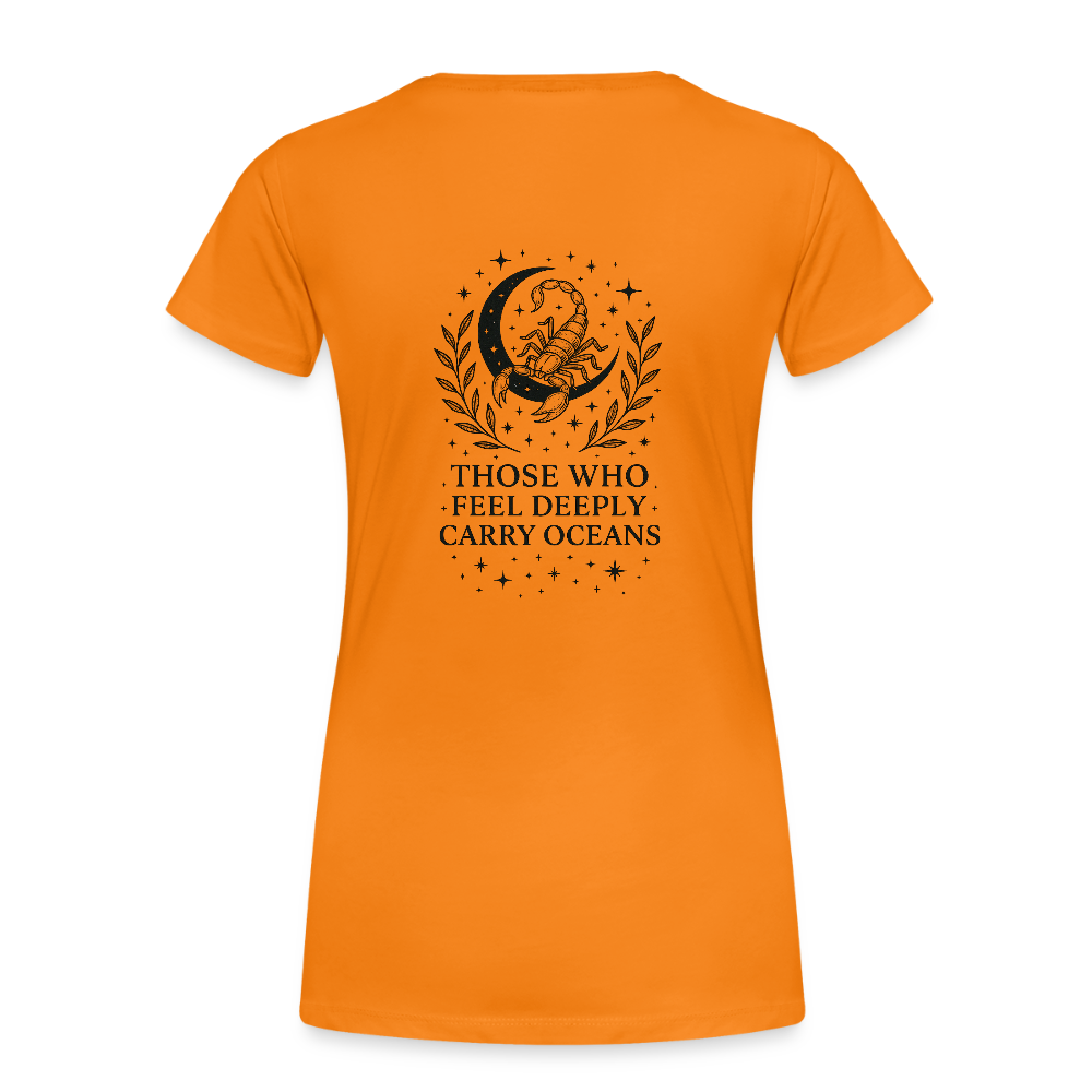 Damen Slim Fit T-Shirt "Scorpio" - Orange