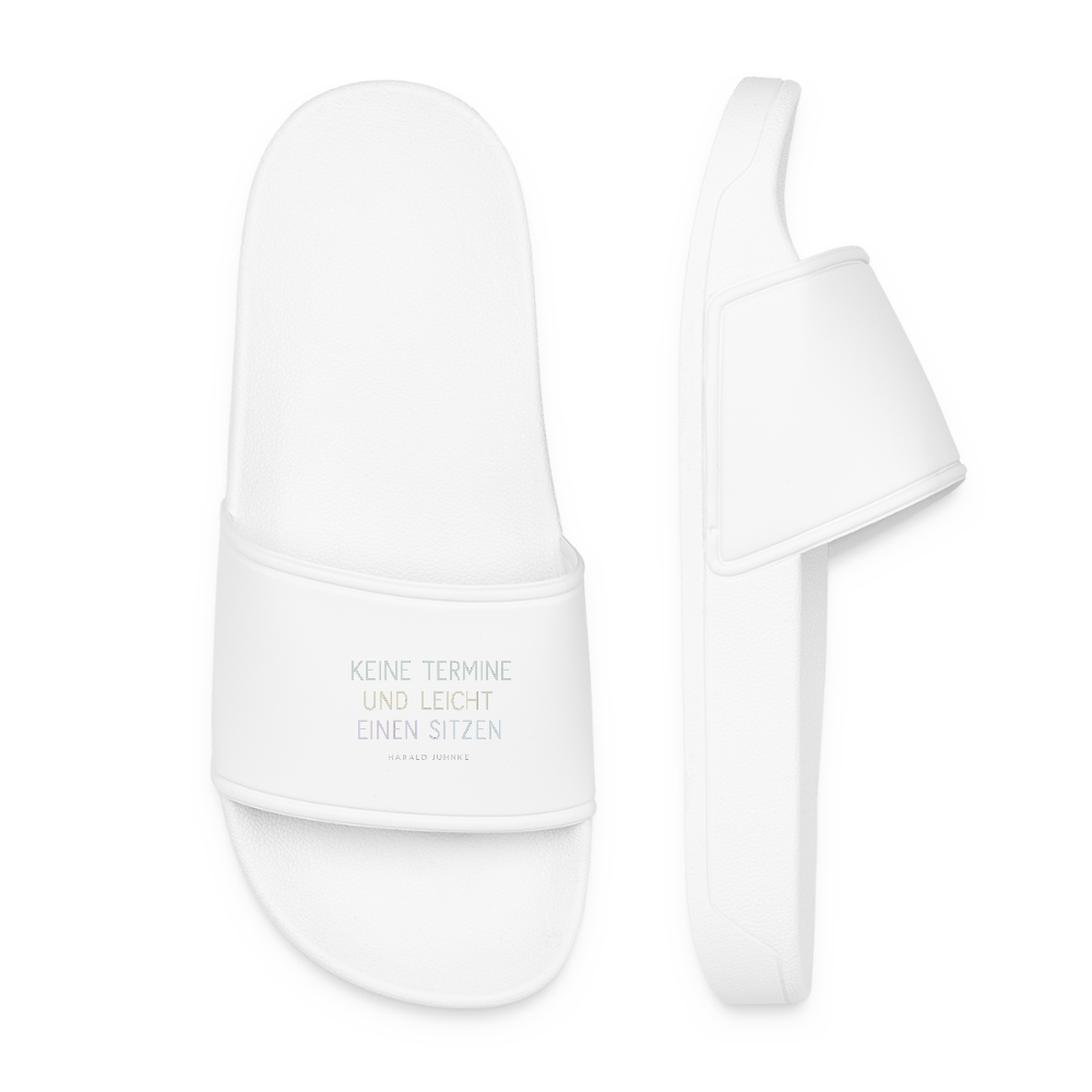 Frauen Badelatschen „Keine Termine“ - Weiß
