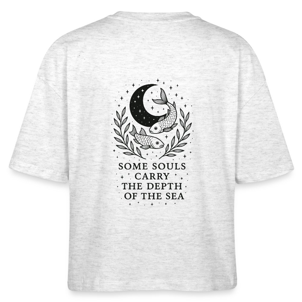 Damen Bio-T-Shirt Nova "Pisces" - Weiß meliert