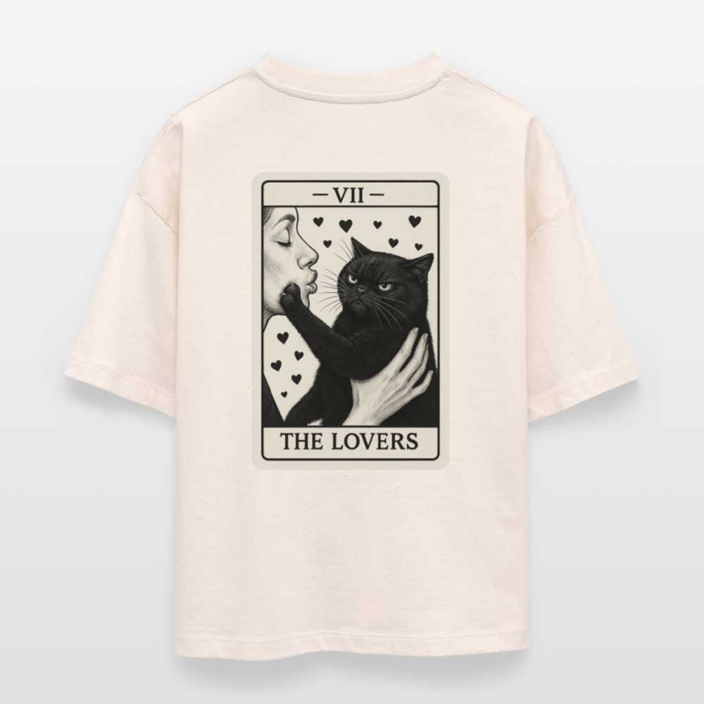 Damen Bio-T-Shirt "Cattitude" - Weißgrau