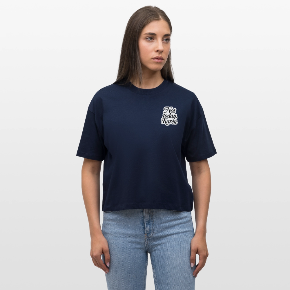 Bio-T-Shirt „Not Today“ - Navy