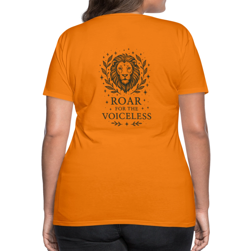 Damen Slim Fit T-Shirt "Leo" - Orange