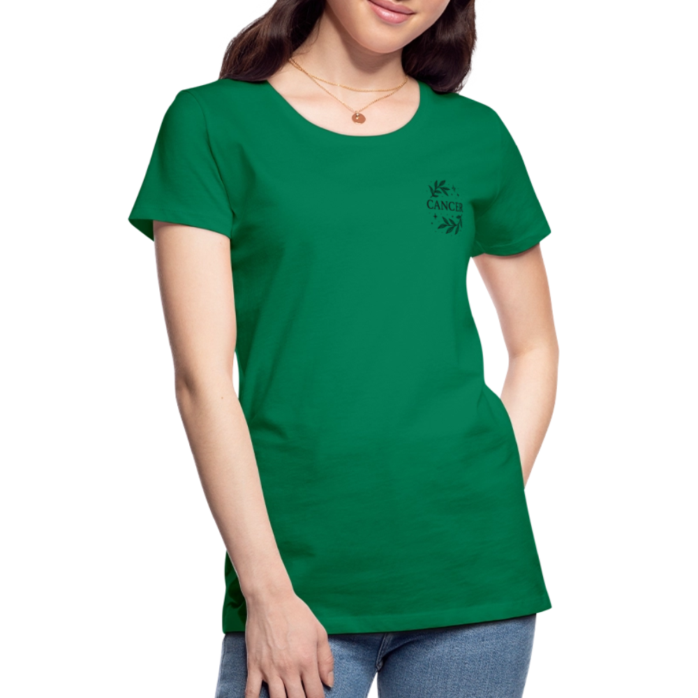 Damen Slim Fit T-Shirt "Cancer" - Kelly Green
