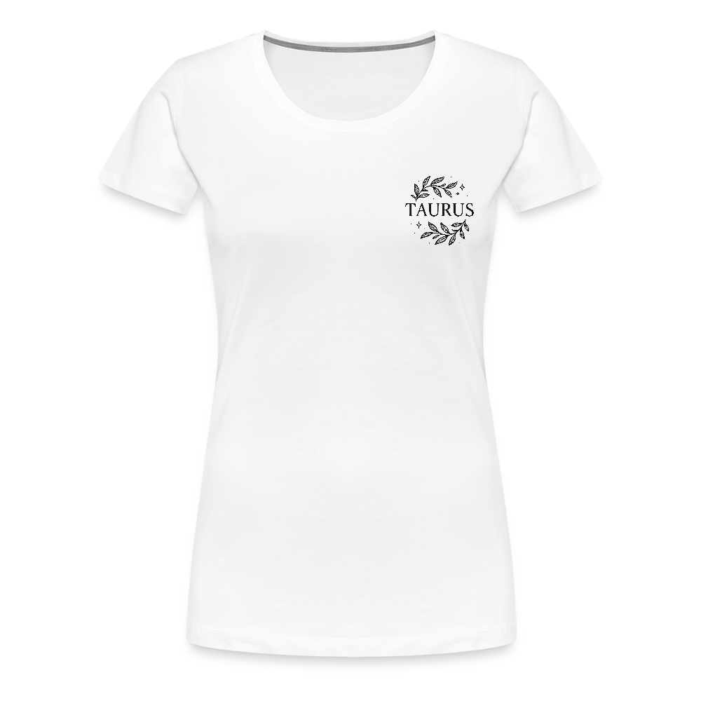 Damen Slim Fit T-Shirt "Taurus" - Weiß
