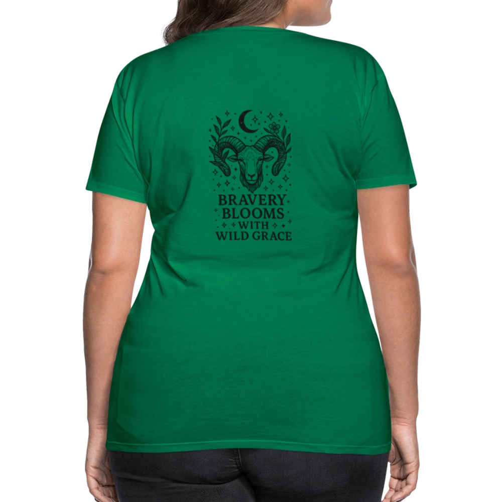 Damen Slim Fit T-Shirt „Aries“ - Kelly Green
