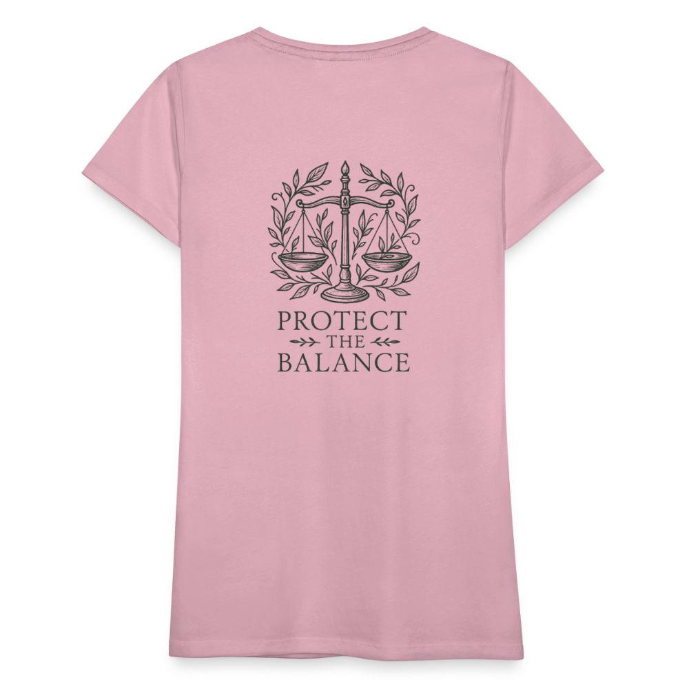 Damen Slim Fit T-Shirt "Libra" - Hellrosa