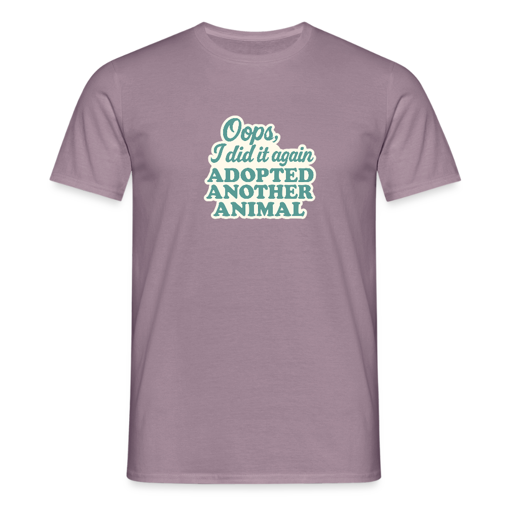 Unisex Fit T-Shirt "Oops" - Lilagrau 