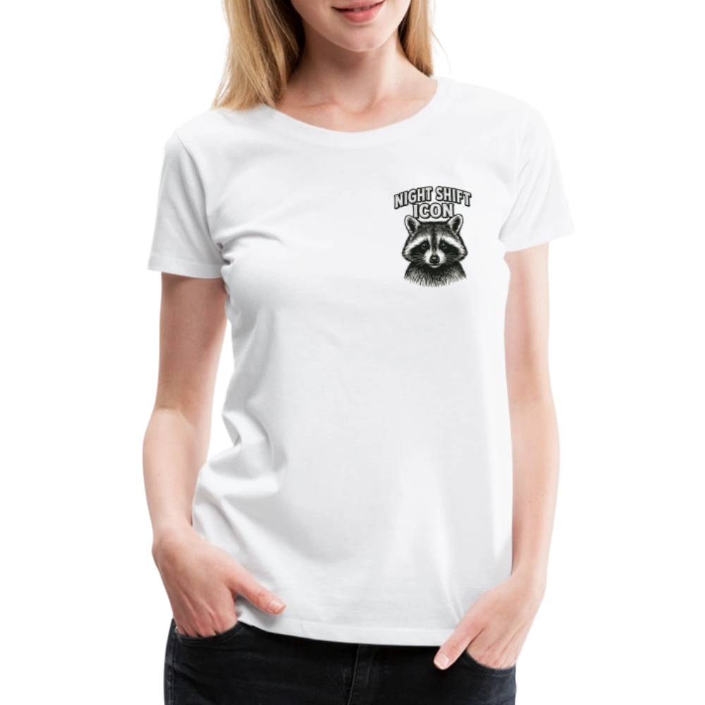 Damen T-Shirt "Night Shift Icon" - Weiß