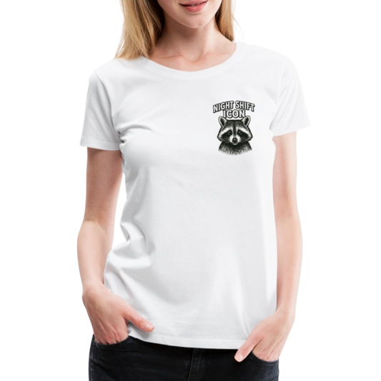 Damen T-Shirt "Night Shift Icon" - Weiß