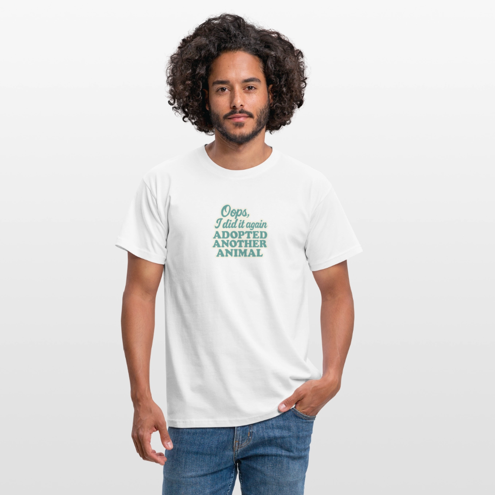 Unisex Fit T-Shirt "Oops" - Weiß