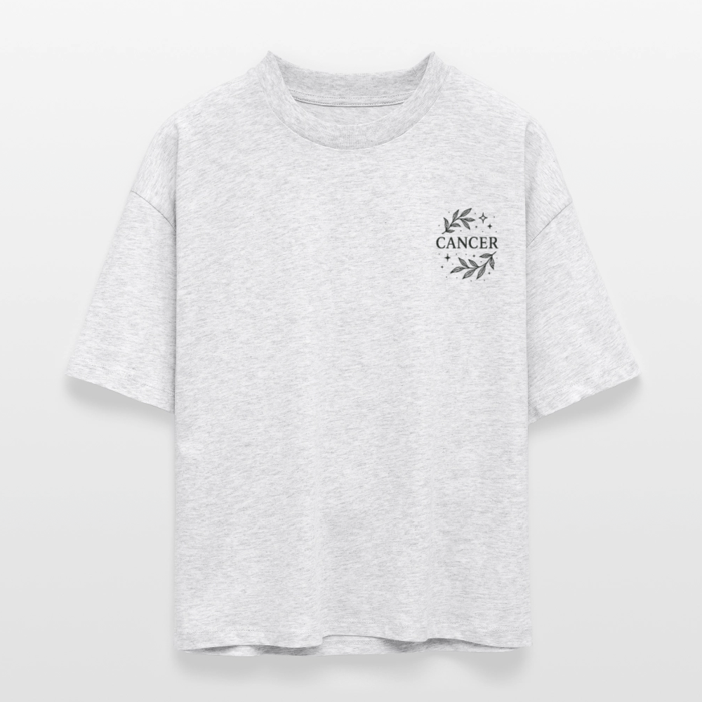 Damen Bio-T-Shirt Nova "Cancer" - Weiß meliert