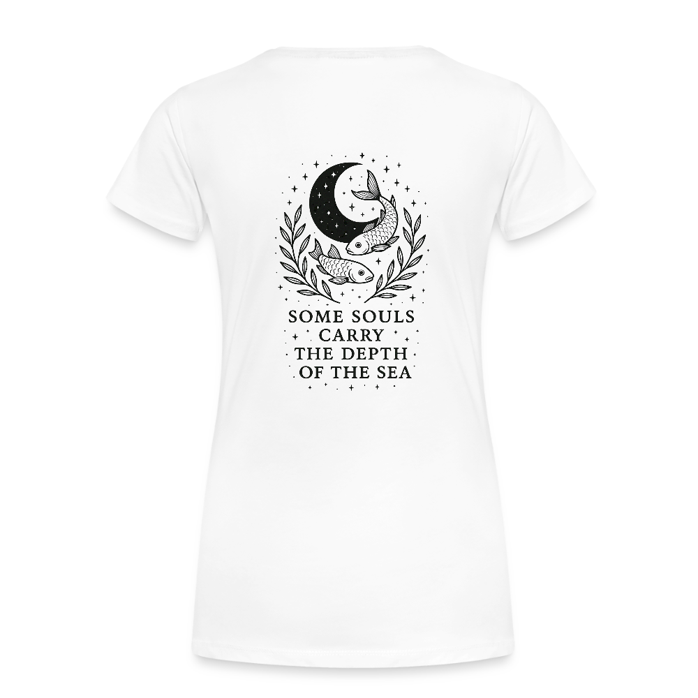 Damen Slim Fit T-Shirt "Pisces" - Weiß