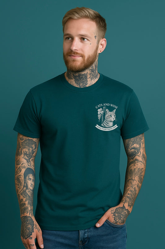 Unisex Fit T-Shirt "Cats&Wine"