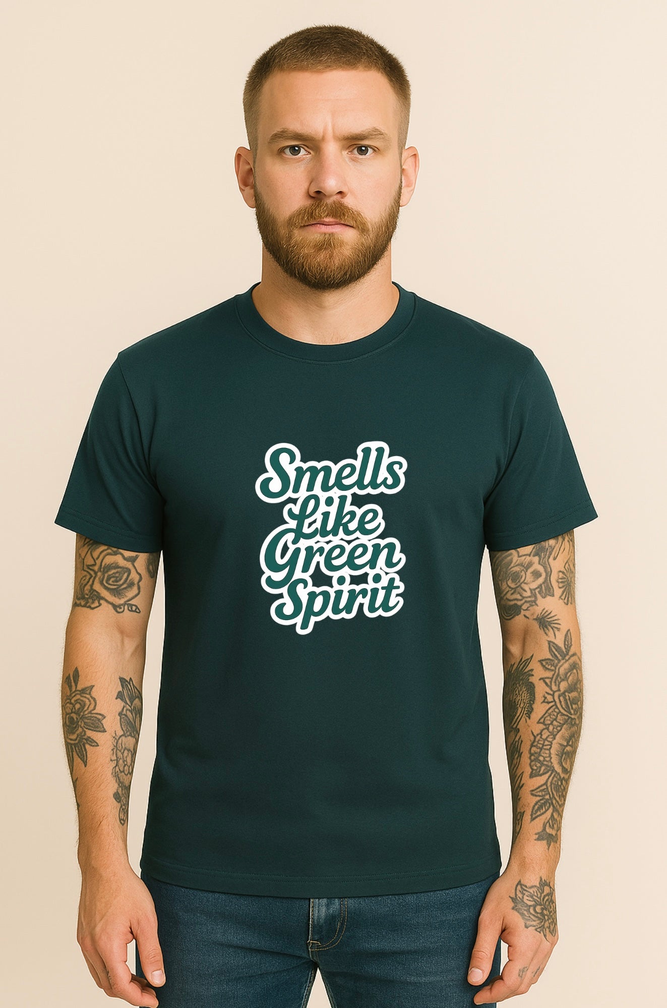 Unisex Bio-T-Shirt „Smells like green spirit“